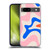 Kierkegaard Design Studio Retro Abstract Patterns Pink Blue Orange Swirl Soft Gel Case for Google Pixel 8a