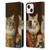 Michael David Ward Animals Fancy Cats Leather Book Wallet Case Cover For Apple iPhone 13