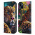 Michael David Ward Animals Reclining Leopard Leather Book Wallet Case Cover For Apple iPhone 15 Plus
