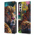 Michael David Ward Animals Reclining Leopard Leather Book Wallet Case Cover For Samsung Galaxy S21+ 5G