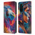 Michael David Ward Psychedelic Art Eagle Leather Book Wallet Case Cover For Huawei P40 5G