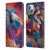 Michael David Ward Psychedelic Art Eagle Leather Book Wallet Case Cover For Apple iPhone 14