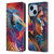 Michael David Ward Psychedelic Art Eagle Leather Book Wallet Case Cover For Apple iPhone 14 Plus