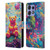Michael David Ward Psychedelic Art Teddy Bear In Wonderland Leather Book Wallet Case Cover For Motorola Edge 50 Pro