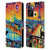 Michael David Ward Psychedelic Art Midnight Cat In Paris Leather Book Wallet Case Cover For OPPO A57s