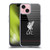 Liverpool Football Club Liver Bird White On Black Kit Soft Gel Case for Apple iPhone 15