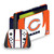 NFL Chicago Bears Side Details Vinyl Sticker Skin Decal Cover for Nintendo Switch OLED Bundle