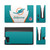 NFL Miami Dolphins Side Details Vinyl Sticker Skin Decal Cover for Nintendo Switch Bundle