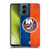 NHL New York Islanders Half Distressed Soft Gel Case for Motorola Moto G (2024)