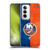 NHL New York Islanders Half Distressed Soft Gel Case for OPPO Reno12 5G