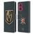NHL Vegas Golden Knights Plain Leather Book Wallet Case Cover For Motorola Edge 50 Fusion