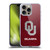 University of Oklahoma OU The University of Oklahoma Distressed Look Soft Gel Case for Apple iPhone 16 Pro Max