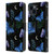Episodic Drawing Pattern Blue Morpho Butterfly Leather Book Wallet Case Cover For Apple iPhone 15