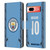 Manchester City Man City FC 2024/25 Players Home Kit Jack Grealish Leather Book Wallet Case Cover For Google Pixel 7a