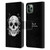 Episodic Drawing Mix Illustrations Floral Skull Leather Book Wallet Case Cover For Apple iPhone 11 Pro Max