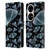 Episodic Drawing Moth Patterns Translucent Leather Book Wallet Case Cover For Huawei P50 Pro