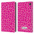 P.D. Moreno Patterns Pink Leopard Leather Book Wallet Case Cover For Amazon Fire 7 2022