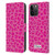 P.D. Moreno Patterns Pink Leopard Leather Book Wallet Case Cover For Apple iPhone 15 Pro Max