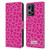 P.D. Moreno Patterns Pink Leopard Leather Book Wallet Case Cover For OPPO Reno8 4G