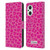 P.D. Moreno Patterns Pink Leopard Leather Book Wallet Case Cover For OPPO Reno8 Lite