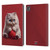 P.D. Moreno Play Cat Artwork Red Yarn Leather Book Wallet Case Cover For Apple iPad Pro 11 M4 2024