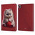 P.D. Moreno Play Cat Artwork Red Yarn Leather Book Wallet Case Cover For Apple iPad Pro 13 M4 2024