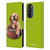 P.D. Moreno Sport Puppies Golden Retriever Football Leather Book Wallet Case Cover For Motorola Edge 30