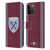 West Ham United FC 2024/25 Crest Kit Home Leather Book Wallet Case Cover For Apple iPhone 15 Pro Max West Ham United FC 2024/25 Crest Kit Home Leather Book Wallet Case Cover For Apple iPhone 15 Pro Max