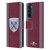 West Ham United FC 2024/25 Crest Kit Home Leather Book Wallet Case Cover For Motorola Edge 30