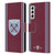 West Ham United FC 2024/25 Crest Kit Home Leather Book Wallet Case Cover For Samsung Galaxy S21 5G