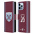 West Ham United FC 2024/25 Players Home Kit Maximilian Kilman Leather Book Wallet Case Cover For Apple iPhone 13 Pro Max