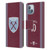 West Ham United FC 2024/25 Players Home Kit Lucas Paquetá Leather Book Wallet Case Cover For Apple iPhone 14