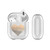 Monika Strigel Hearts Glitter Color Gold Clear Hard Crystal Cover for Apple AirPods 1 1st Gen / 2 2nd Gen Charging Case