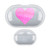 Monika Strigel Hearts Glitter Color Pink Clear Hard Crystal Cover for Samsung Galaxy Buds / Buds Plus