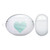 Monika Strigel Hearts Glitter Pastel Mint Clear Hard Crystal Cover for Huawei Freebuds 4