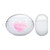 Monika Strigel Hearts Glitter Pastel Pink Clear Hard Crystal Cover for Huawei Freebuds 4