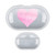 Monika Strigel Hearts Glitter Pastel Pink Clear Hard Crystal Cover for Samsung Galaxy Buds / Buds Plus