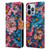 Nature Magick Paint Blobs Elegant Leather Book Wallet Case Cover For Apple iPhone 13 Pro