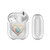 Monika Strigel Heart In Heart Pastel Gold Aqua Clear Hard Crystal Cover for Apple AirPods 1 1st Gen / 2 2nd Gen Charging Case