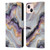 Nature Magick Plum Marble Limpid Leather Book Wallet Case Cover For Apple iPhone 13