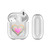Monika Strigel Heart In Heart Pastel Pink Clear Hard Crystal Cover for Apple AirPods 1 1st Gen / 2 2nd Gen Charging Case