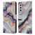 Nature Magick Plum Marble Limpid Leather Book Wallet Case Cover For Samsung Galaxy S21 5G