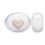 Monika Strigel Heart In Heart Pastel Marble Clear Hard Crystal Cover for Huawei Freebuds 4
