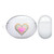 Monika Strigel Heart In Heart Pastel Pink Clear Hard Crystal Cover for Huawei Freebuds 4