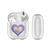 Monika Strigel Heart In Heart Indigo Clear Hard Crystal Cover for Apple AirPods 1 1st Gen / 2 2nd Gen Charging Case
