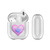 Monika Strigel Heart In Heart Purple Clear Hard Crystal Cover for Apple AirPods 1 1st Gen / 2 2nd Gen Charging Case