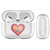 Monika Strigel Heart In Heart Orange Clear Hard Crystal Cover for Apple AirPods Pro Charging Case