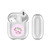 Monika Strigel Round Elephant Pink Clear Hard Crystal Cover for Apple AirPods 1 1st Gen / 2 2nd Gen Charging Case