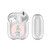 Monika Strigel Round Elephant Peach Clear Hard Crystal Cover for Apple AirPods 1 1st Gen / 2 2nd Gen Charging Case