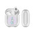 Monika Strigel Round Elephant Purple Clear Hard Crystal Cover for Apple AirPods 1 1st Gen / 2 2nd Gen Charging Case